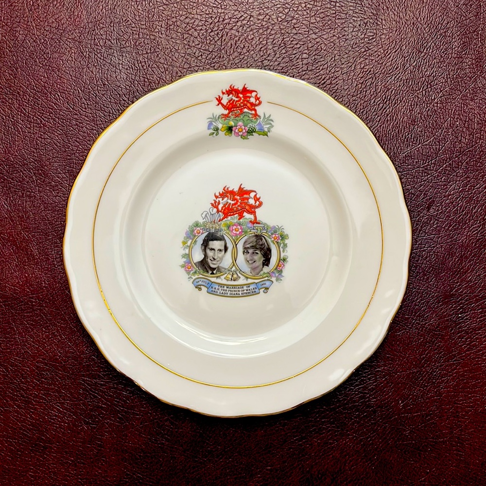 Prince of Wales and Lady Diana plate